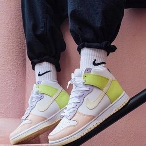 Nike "Lemon Twist" Hi- Top Dunks